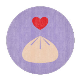 Dumpling Love Ube Glass Cutting Board Snijplank