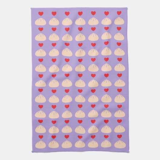 Dumpling Love Ube Kitchen Towel Theedoek (Verticaal)