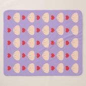 Dumpling Love Ube Medium Sherpa Dekbed Deken (Voorkant (horizontaal))