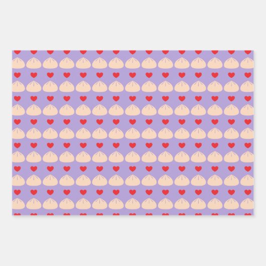 Dumpling Love Ube Wrapping Paper (Voorkant 2)
