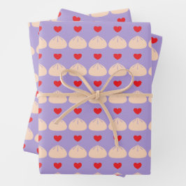 Dumpling Love Ube Wrapping Paper