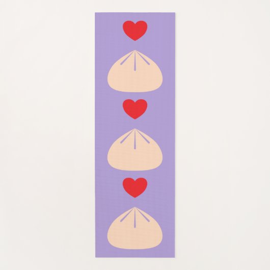 Dumpling Love Ube Yoga Mat (Voorkant)