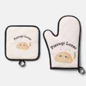 Dumpling Lover Pierogi Lover Ovenwant & Pannenlap Set (Voorkant)