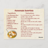 Dumpling Recipe Kaart (Achterkant)