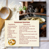 Dumpling Recipe Kaart