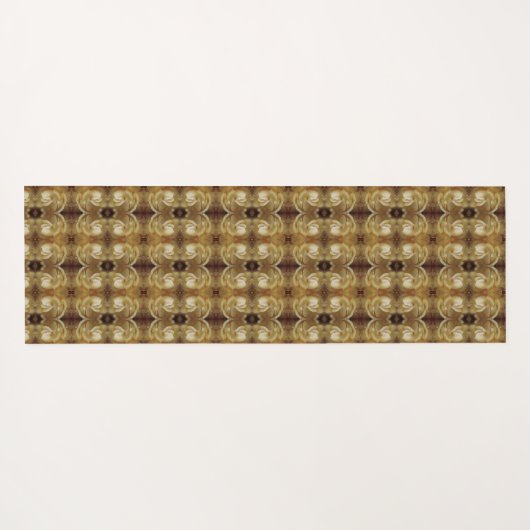 Dumpling Roos Ikat Fog Yogamat (Achterkant (horizontaal))