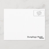 Dumpling Shows van haar Pareltjes Briefkaart (Achterkant)