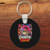 Dumpling squad grappige dumplings liefhebber humor sleutelhanger (Voorkant)