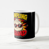 Dumpling Squad Retro Comic Pop Art Foodie Dim Sum Koffiemok (Voorkant rechts)