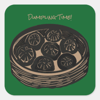 Dumpling Tijd Vierkante Sticker