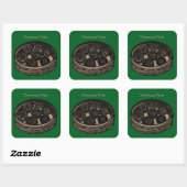 Dumpling Tijd Vierkante Sticker (Vel)