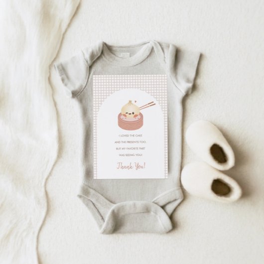 Dumpling Verjaardag Dank u kaart