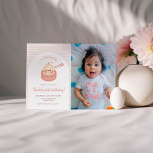 Dumpling Verjaardag Foto uitnodiging, Dim Sum Part Kaart