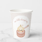 Dumpling verjaardagsbekers, Dim Sum verjaardag Papieren Bekers (Achterkant)