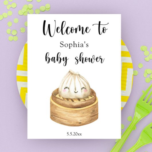 Dumpling - Welkom baby shower Poster
