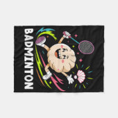 Dumplings Play Badminton Chopstick Wrap Cuisine SP Fleece Deken (Voorkant (Horizontaal))