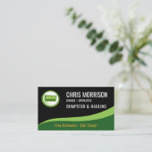Dumpster and Hauling Business Card Visitekaartje (Staand voorkant)