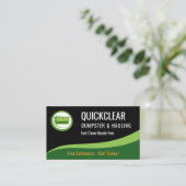 Dumpster and Hauling Professional Business Card Visitekaartje (Staand voorkant)