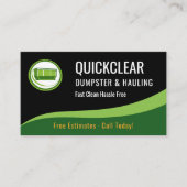 Dumpster and Hauling Professional QR Code Visitekaartje (Voorkant)