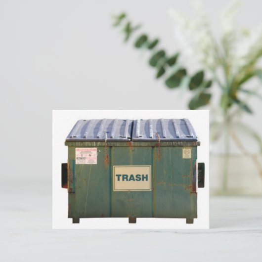 Dumpster Briefkaart (Staand voorkant)