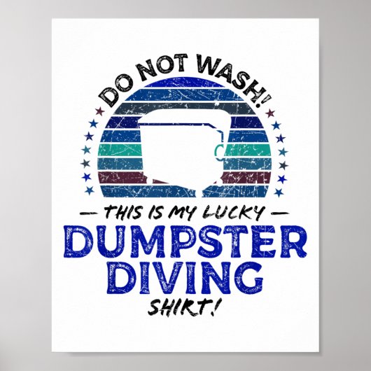 Dumpster Diving, Thrift Shop Grappige Thrifting Qu Poster (Voorkant)