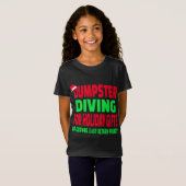 Dumpster Duiken Kerstmis Santa Hat T-shirt (Voorkant volledig)