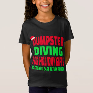 Dumpster Duiken Kerstmis Santa Hat T-shirt