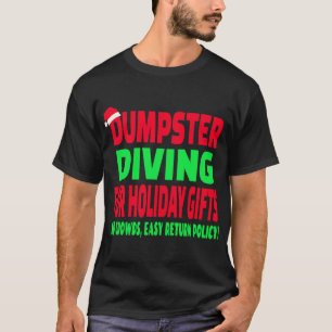 Dumpster Duiken Kerstmis Santa Hat T-shirt