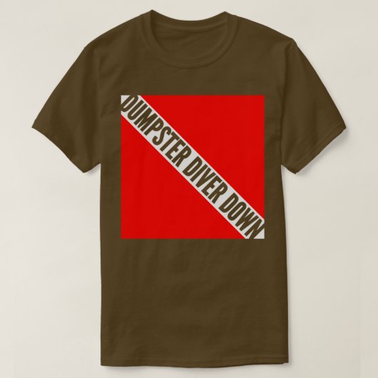 Dumpster duiker Rood en Wit-Russische vlag T-shirt (Design voorkant)