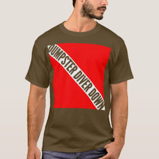 Dumpster duiker Rood en Wit-Russische vlag T-shirt