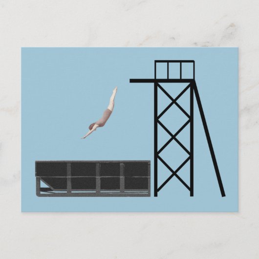 dumpster-duikgiften briefkaart (Voorkant)