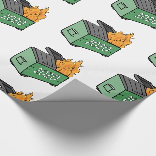 Dumpster Fire 2020 Cadeaupapier (Hoek)