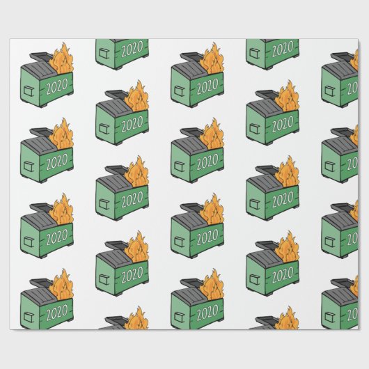 Dumpster Fire 2020 Cadeaupapier (Vlak)