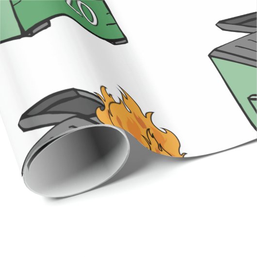 Dumpster Fire 2020 Cadeaupapier (Rol Hoek)