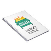 Dumpster Fire 2020 gepersonaliseerd grappig tijdsc Notitieboek (Rechterzijde)