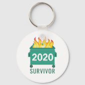 Dumpster Fire 2020 grappig gepersonaliseerd Sleutelhanger (Voorkant)