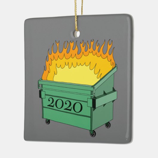 Dumpster Fire Ceramic Ornament 2020 (Links)