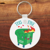 Dumpster Fire Dit is een fijne 2020 eenden Sleutelhanger (Voorkant)