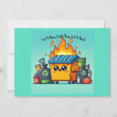 Dumpster Fire Feestdagenkaart (Voorkant)