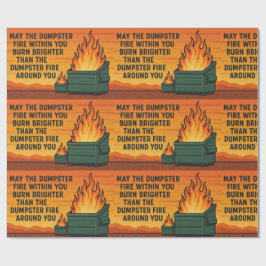 Dumpster Fire Gift Wrap Cadeaupapier
