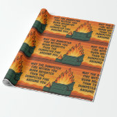 Dumpster Fire Gift Wrap Cadeaupapier (Uitgerold)