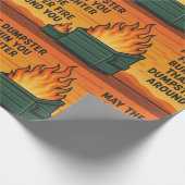 Dumpster Fire Gift Wrap Cadeaupapier (Hoek)