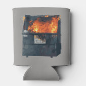 Dumpster Fire - grappige warboel Blikjeskoeler (Achterkant)