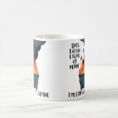 Dumpster Fire Laat Uw Licht Grappig Schijnen Koffiemok (Center)