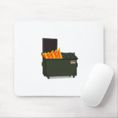 Dumpster Fire Muismat (Met muis)