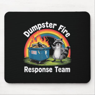 Dumpster Fire Rainbow Raccoon Grappige Sarcastisch Muismat