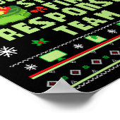 Dumpster Fire Resnse Team Chaos Ugly Sweater Cute  Poster (Hoek)