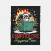 Dumpster Fire Resnse Team Leader Christmas Fleece Deken (Voorkant)