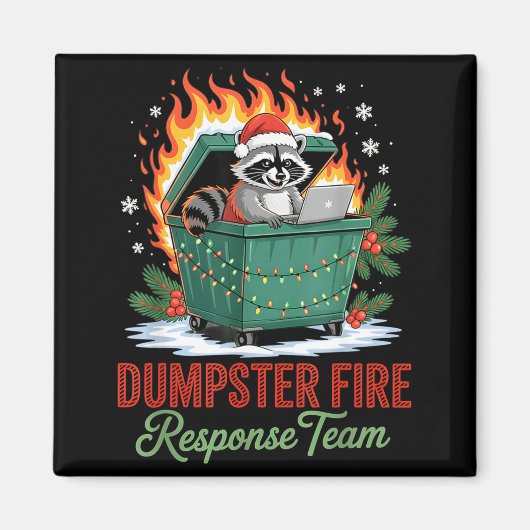 Dumpster Fire Resnse Team Leader Christmas  Magneet (Voorkant)