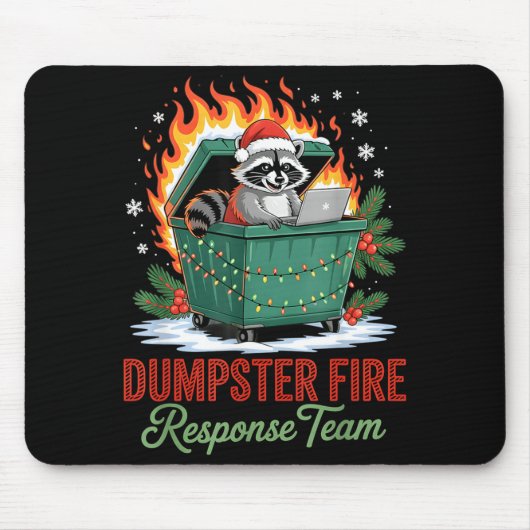Dumpster Fire Resnse Team Leader Christmas  Muismat (Voorkant)